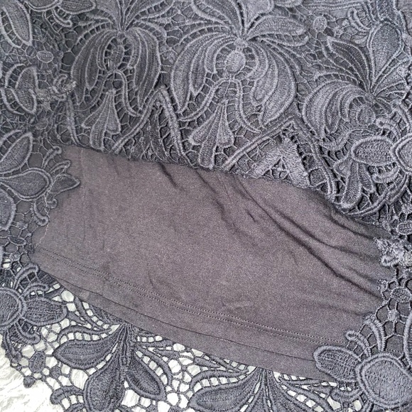 Anthropologie Black Lace Skirt - Picture 3 of 11